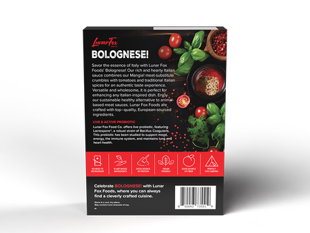 Bolognese plant based meat substitute box back view