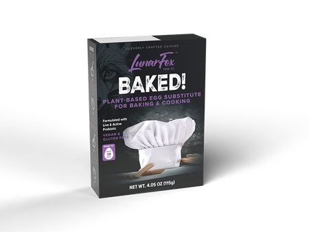 Plant-based egg substitute for baking box front view