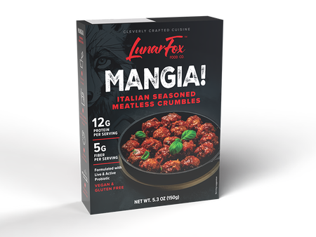 Mangia plant based meat substitute box front view